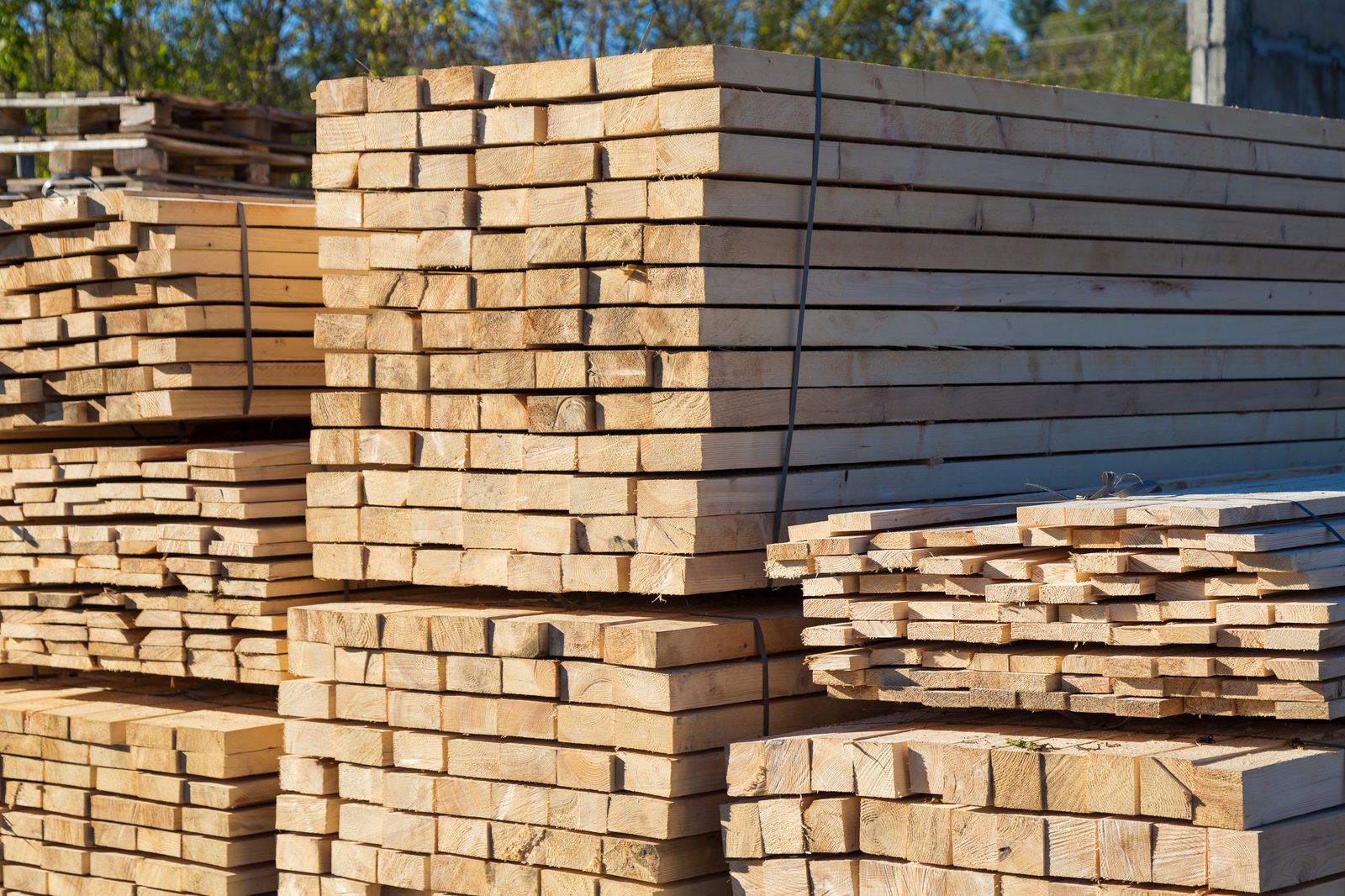 Milled lumber and cut boards